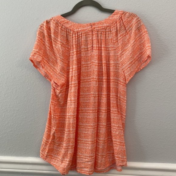 St. Johns Bay Orange Blouse - Picture 5 of 6
